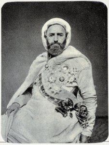 Retrato de Abd-el-Kader en 1875 - fotografía