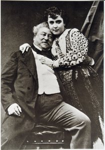 Retrato de Alexandre Dumas Padre (1802 - 1870) y su amante de Unknown photographer