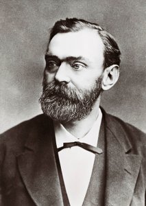Retrato de Alfred Bernhard Nobel (1833-1896), químico sueco