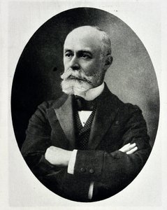 Retrato de Antoine Henri Becquerel - físico inglés, premio Nobel 1852-1908 de Unknown photographer