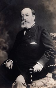 Retrato de Camille Saint Saens (foto en b/n) de Unknown photographer
