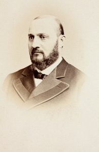 Retrato de Enrico Tamberlik, hacia 1860 (fotografía en blanco y negro)