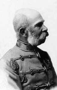 Retrato de Francisco José I de Austria (1830-1916), Emperador de Austria de 1848 a 1916, Rey de Bohemia y Rey de Hungría de 1867 a 1916 de Unknown photographer