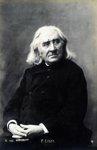 Retrato de Franz Liszt.