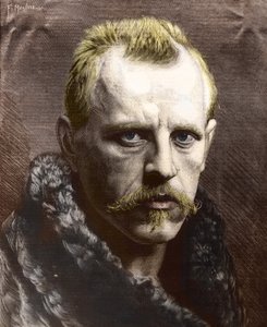 Retrato de Fridtjof Nansen (1861-1930) (grabado) de Unknown photographer