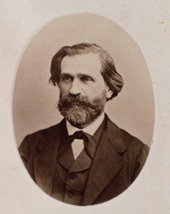 Retrato de Giuseppe Verdi (foto en blanco y negro) de Unknown photographer