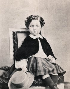 Retrato del Príncipe Imperial Eugenio Luis Napoleón Bonaparte (1856-1879), hijo de Napoleón III. Fotografía anónima tomada en Fontainebleau en junio de 1860 de Unknown photographer