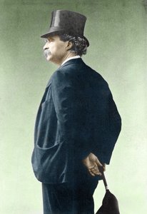 Retrato de Mark Twain (1835-1910). de Unknown photographer