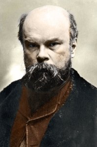 Retrato de Paul Verlaine (1844-1896), poeta francés de Unknown photographer