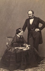 Retrato de la reina Victoria de Inglaterra y el príncipe consorte Alberto de Sajonia-Coburgo-Gotha de Unknown photographer