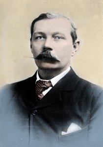 Retrato de Sir Arthur Conan Doyle (1859-1930), escritor inglés, creador del personaje de “Sherlock Holmes”
