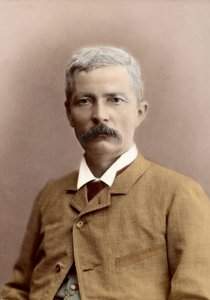 Retrato de Sir Henry Morton Stanley (nacido John Rowlands) (1841-1904), periodista y explorador galés. coloreado posteriormente