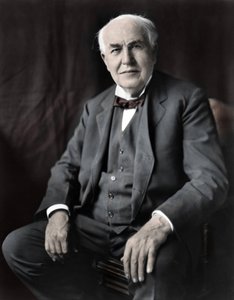 Retrato de Thomas Edison (1847-1931), físico estadounidense. de Unknown photographer