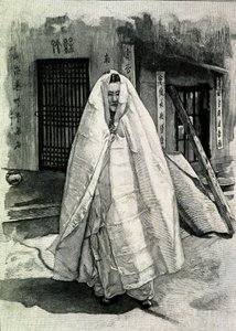 Retrato de una dama coreana a finales del siglo XIX de Unknown photographer