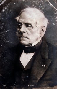 Retrato del compositor inglés Daniel Francois Esprit Auber (1782-1871) Fotografía