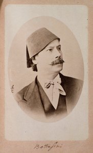 Retrato del director, contrabajista y compositor italiano Giovanni Bottesini (1821-1889) Fotografía de Unknown photographer
