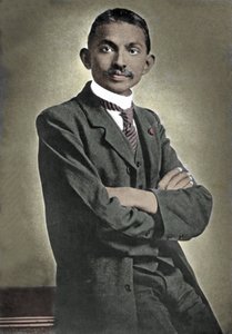 Retrato del líder político Mohandas Karamchand Gandhi (1869-1948) conocido como el Mahatma, líder político y espiritual indio de Unknown photographer