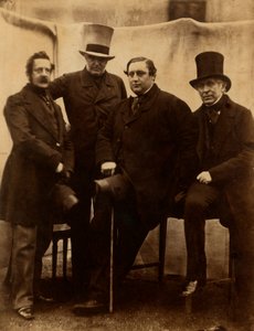 Retrato de algunos miembros de la familia Pepoli (Carbonari italianos exiliados en Londres) de Unknown photographer