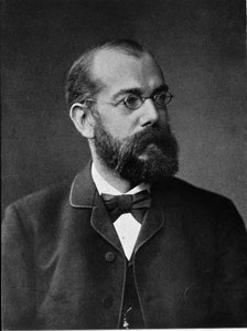 Retrato del médico alemán Robert Koch (1843-1910).