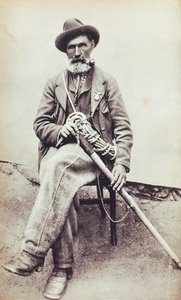 Retrato del montañero italiano Jean-Antoine Carrel (Valtournenche)