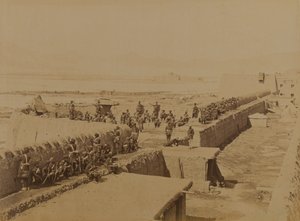 Punto fuerte, Kabul 1879 (foto en blanco y negro) de Unknown photographer
