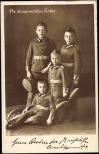 Los Hijos de la Princesa Heredera, Prusia, NPG 5032 de Unknown photographer