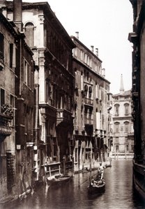 El Canal Grimani en Venecia - fotografía, finales del siglo XIX