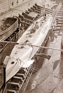 El Narval, primer submarino francés de Unknown photographer