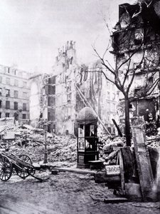 Las grandes obras de París: la esquina de la Rue Royal y la Rue du Fbg St Antoine