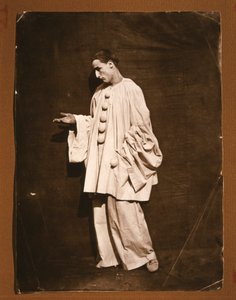 El mimo Jean-Charles Deburau como Pierrot (foto)