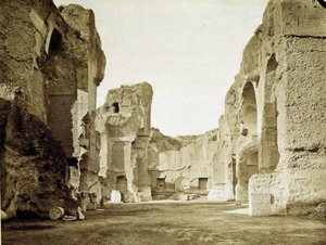 Las ruinas de los baños termales de Caracalla en Roma de Unknown photographer