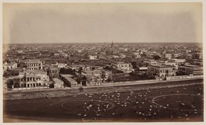 Vista desde el Monumento Ochterlony, Calcuta de Unknown photographer