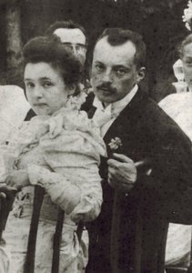 Vladimir Dmitrievich Nabokov (1870-1922) y Elena Ivanovna Rukavishnikova (1876-1939) de Unknown photographer
