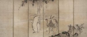 Su Shi So Shoku y Pan Lang Han Ro, principios de 1600s de Unkoku Tōgan