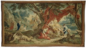 Descansando Diana, de los triunfos de los dioses de Urbanus Leyniers (possibly)