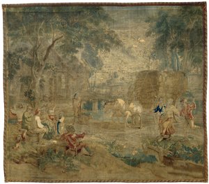 El regreso de la cosecha Vida popular a Teniers (título de la serie) de Urbanus Leyniers