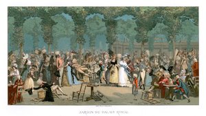 El jardín del Palacio Real, 1885
