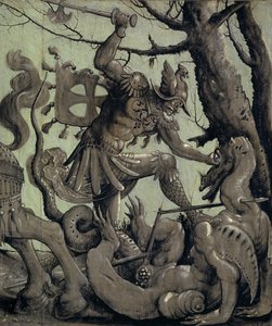 San Jorge luchando contra el dragón de Urs Graf