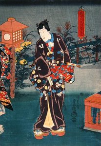 Luna llena: Plantas y flores de color de Utagawa Kunisada