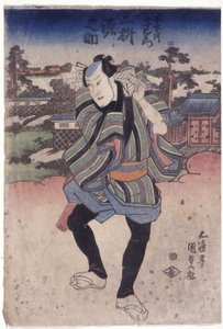 Mimasu Gennosuke en el papel de Kinoshitagawa Yoemon (xilografía en color) de Utagawa (1786 1865) Kunisada