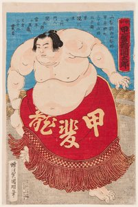 Retrato del luchador de sumo Kaidyo Taro, de 15 años