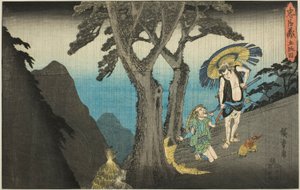 Acto 5, de la serie "La venganza de los leales vasallos" de Utagawa Hiroshige
