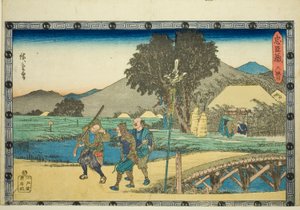 Acto 6 (Rokudanme), de la serie "La venganza de los leales retenedores (Chushingura)" de Utagawa Hiroshige