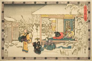 Acto 9 (Kyudanme), de la serie "La venganza de los leales retenedores (Chushingura)" de Utagawa Hiroshige