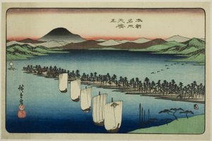 Amanohashidate, de la serie "Lugares Famosos de Japón (Honcho meisho)"