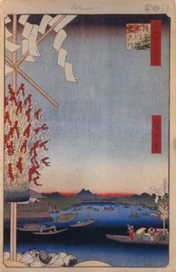 Río Asakusa, Río Miyato, Gran Ribera Cien Vistas Famosas de Edo, 1856-1858 de Utagawa Hiroshige