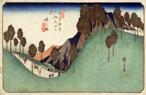 Ashida, de Sesenta y nueve estaciones en la carretera Kisokaido, c.1838 de Utagawa Hiroshige