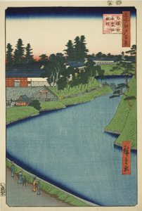 Foso de Benkei desde Soto-Sakurada hasta Kojimachi, de la serie "Cien vistas famosas de Edo" de Utagawa Hiroshige