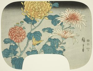 Crisantemos de Utagawa Hiroshige