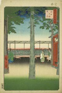 Amanecer en el Santuario Kanda Myojin (Kanda Myojin akebono no kei), de la serie "Cien vistas famosas de Edo (Meisho Edo hyakkei)" de Utagawa Hiroshige